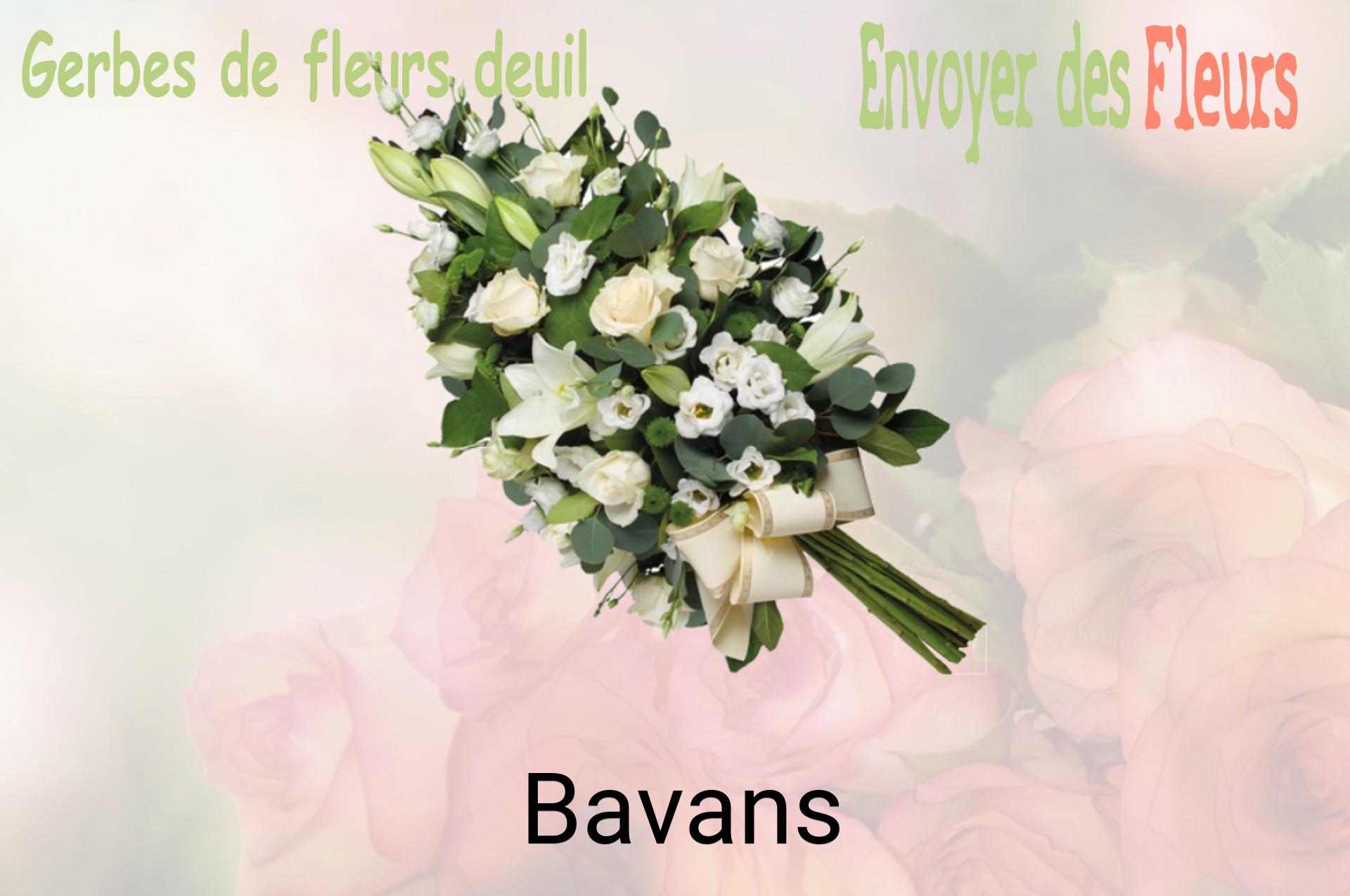 Gerbe de fleurs de deuil livrée à Bavans